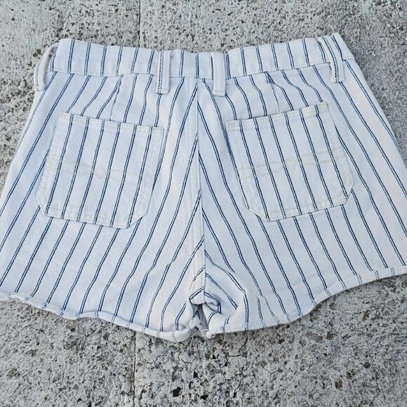 Lucky Brand Women Short Shorts Blue Striped Mini Shorts Size 0/25 - Picture 5 of 8